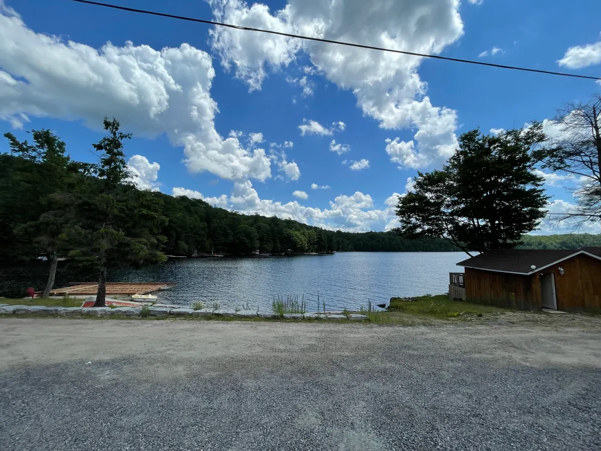 Lakeside scenery and natural surroundings